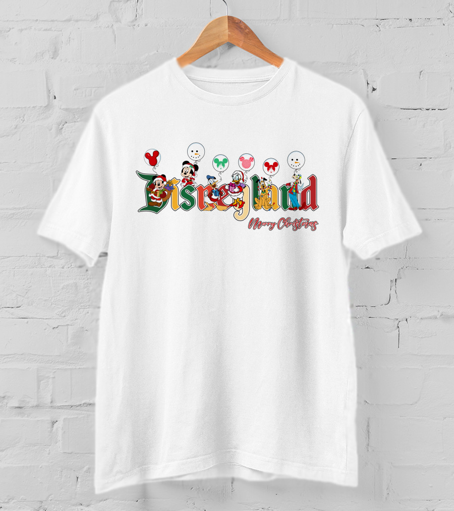 Disneyland Merry Christmas MK&FRS Characters T-Shirt