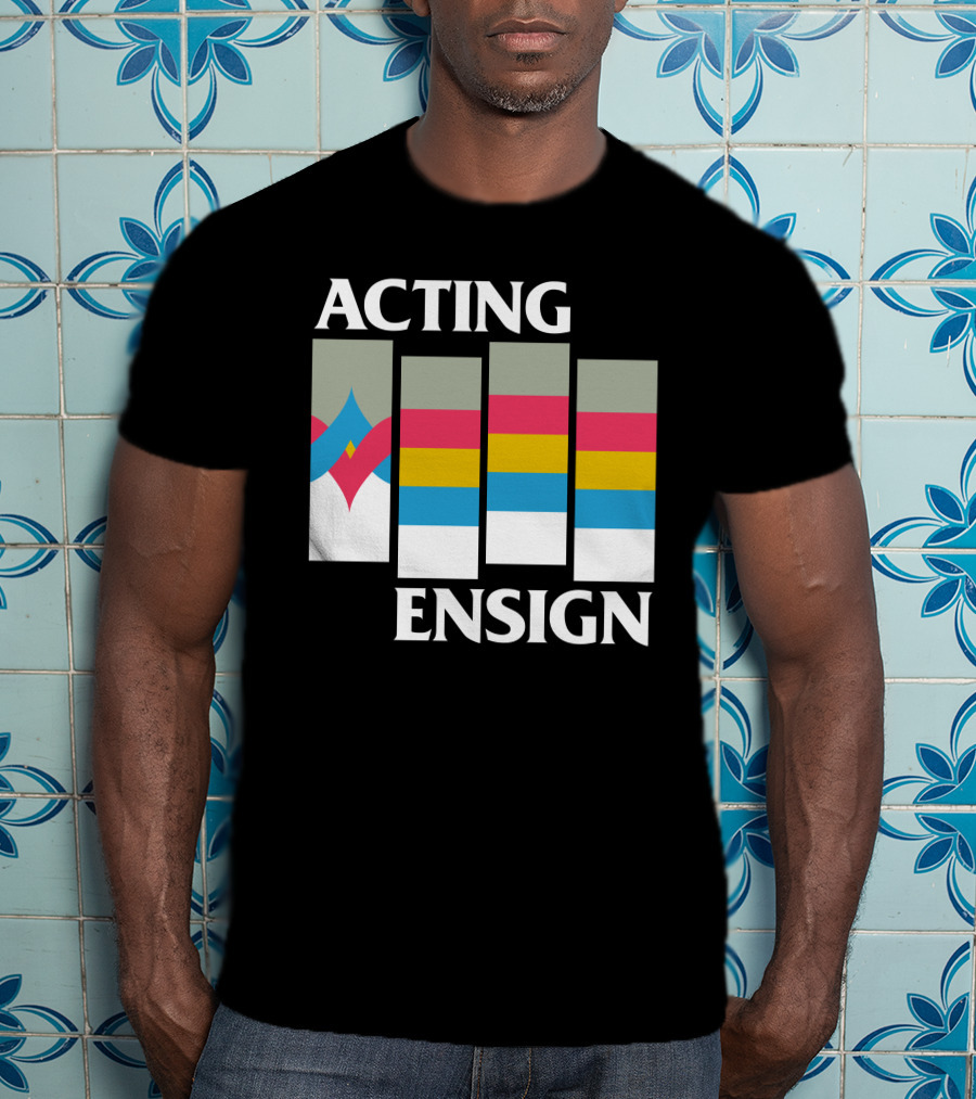 Acting Ensign 80s Retro Color Bars T-Shirt