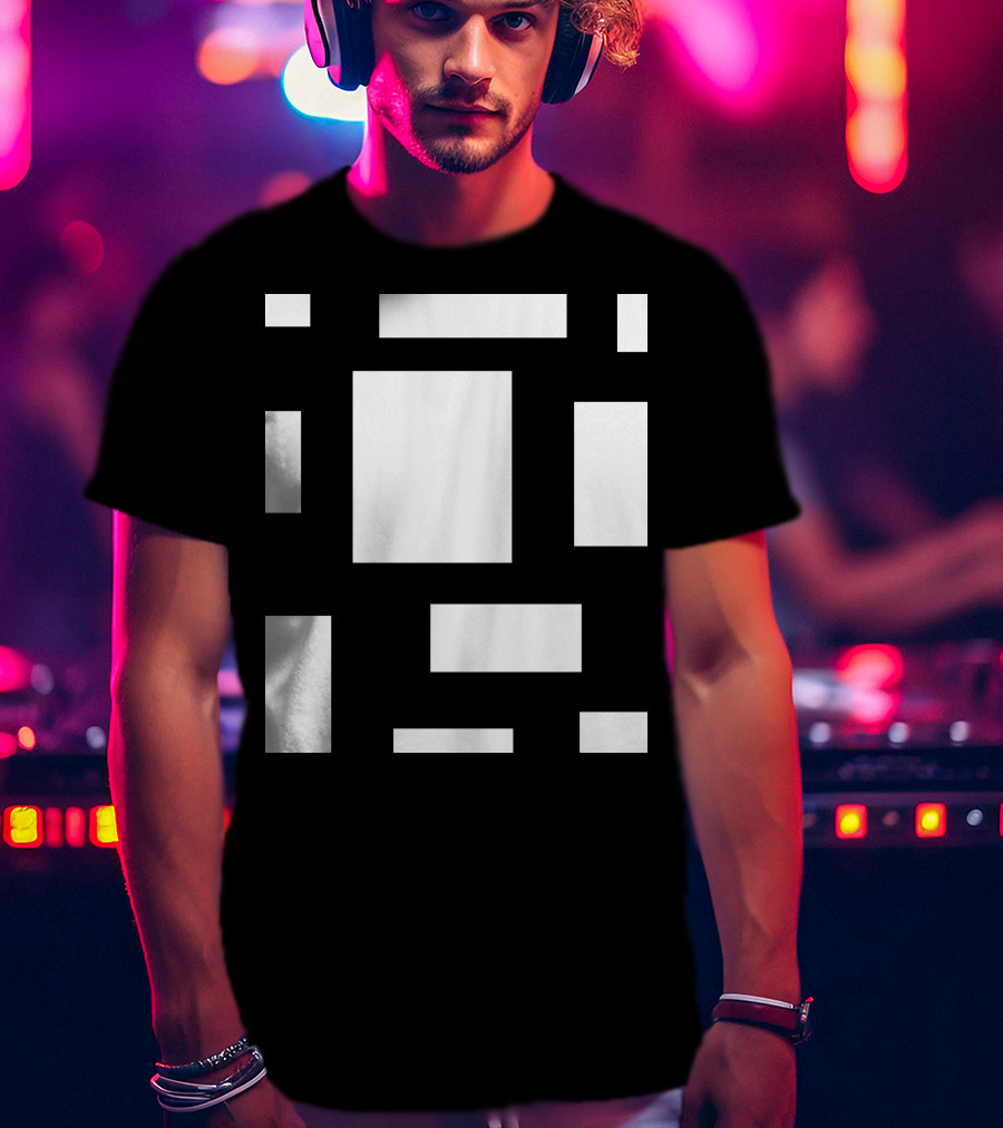 CAMP MAU 2 MAT BL Block Geometric T-Shirt