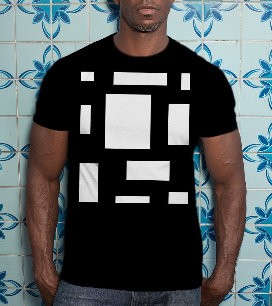 CAMP MAU 2 MAT BL Block Geometric T-Shirt