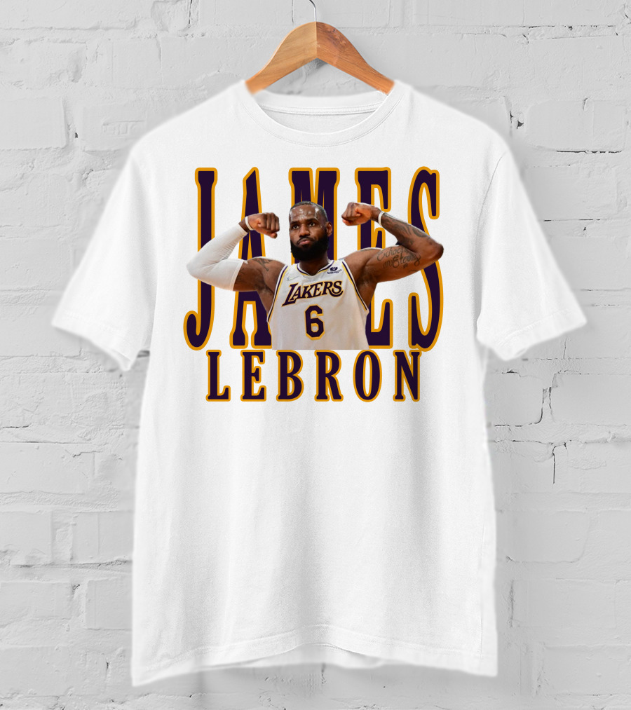 LeBron James 6 Lakers NBA T-Shirt