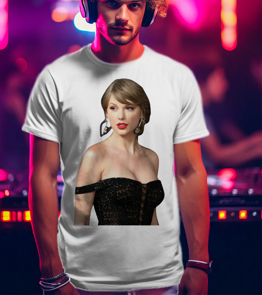 Taylor Swift Black Dress Elegant Look T-Shirt