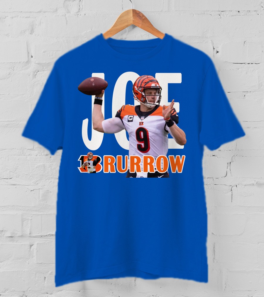 JOE BURROW Bengals Quarterback NFL Football T-Shirt