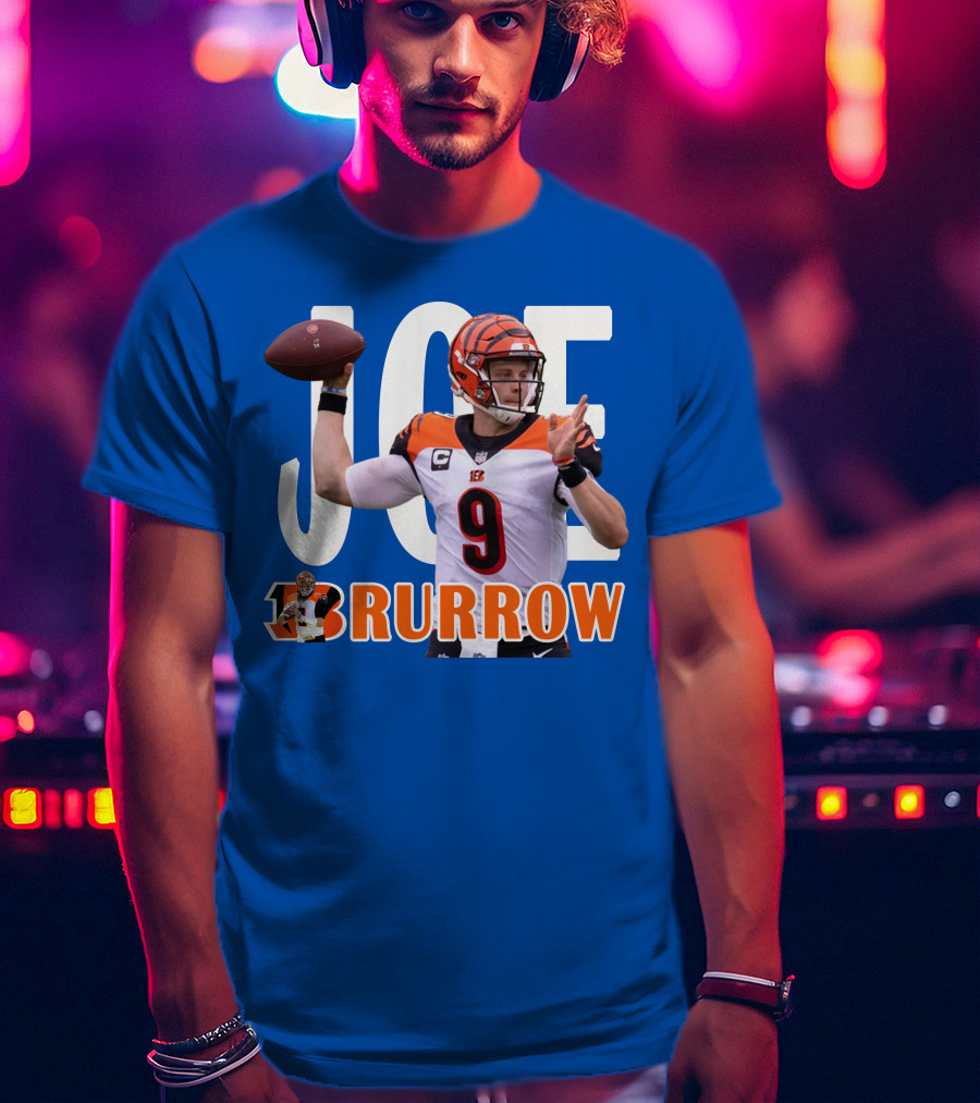 JOE BURROW Bengals Quarterback NFL Football T-Shirt