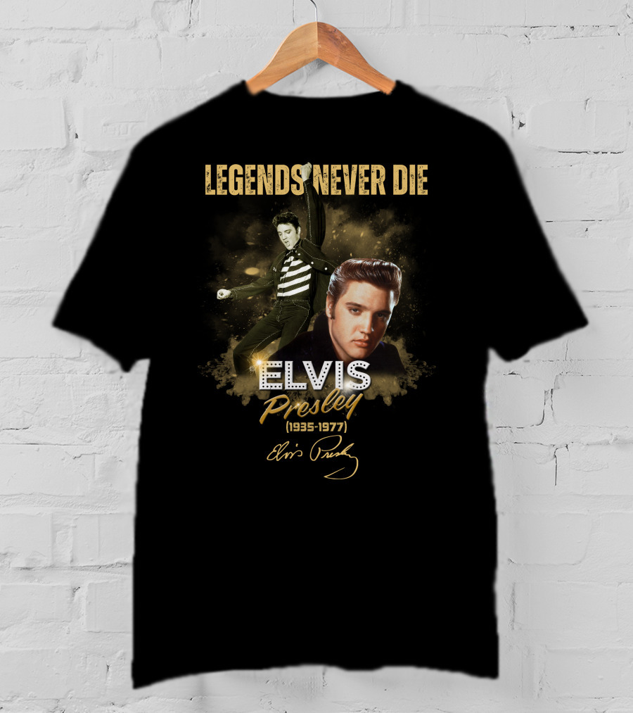 LEGENDS NEVER DIE ELVIS PRESLEY 1935-1977 T-Shirt