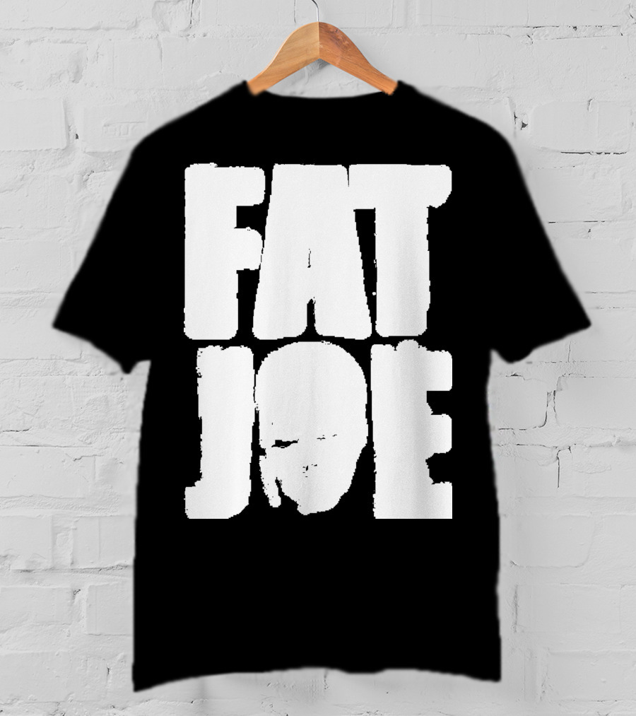 Fat Joe Face Inside Bold White Letters T-Shirt