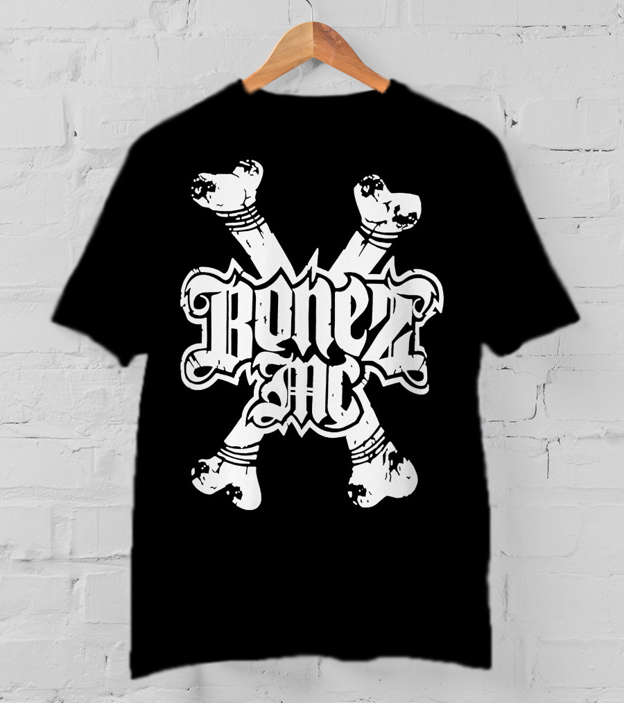BonezMC Germany Rapper Crossed Bones T-Shirt