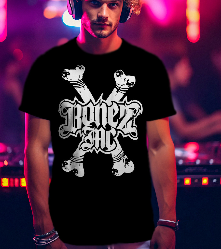 BonezMC Germany Rapper Crossed Bones T-Shirt