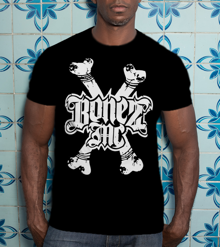 BonezMC Germany Rapper Crossed Bones T-Shirt