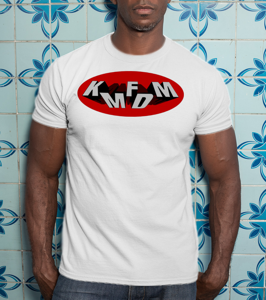 KMFDM Band Logo Oval Shadow T-Shirt