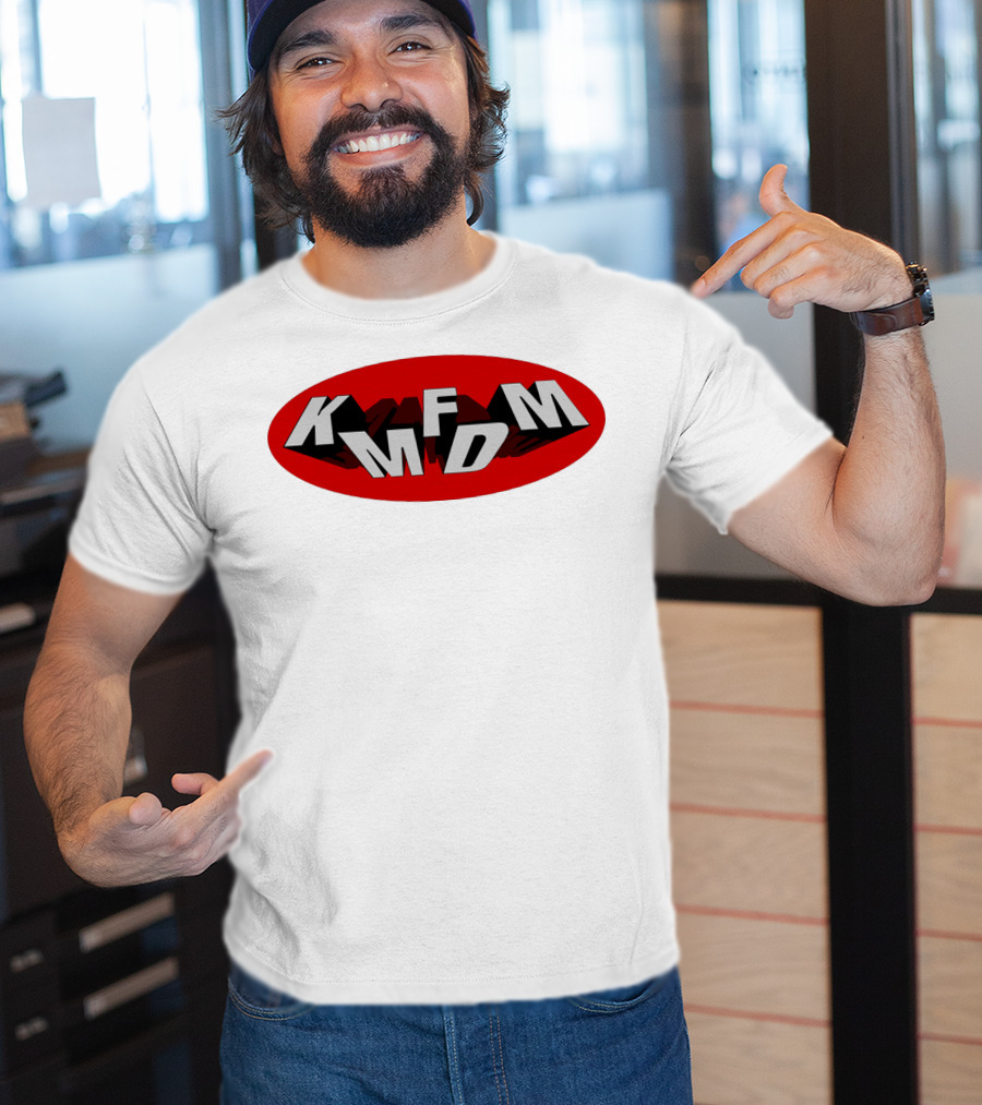KMFDM Band Logo Oval Shadow T-Shirt