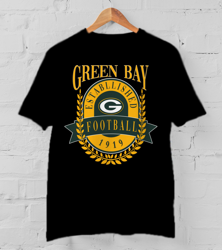 Green Bay Packers Established 1919 Football T-Shirt