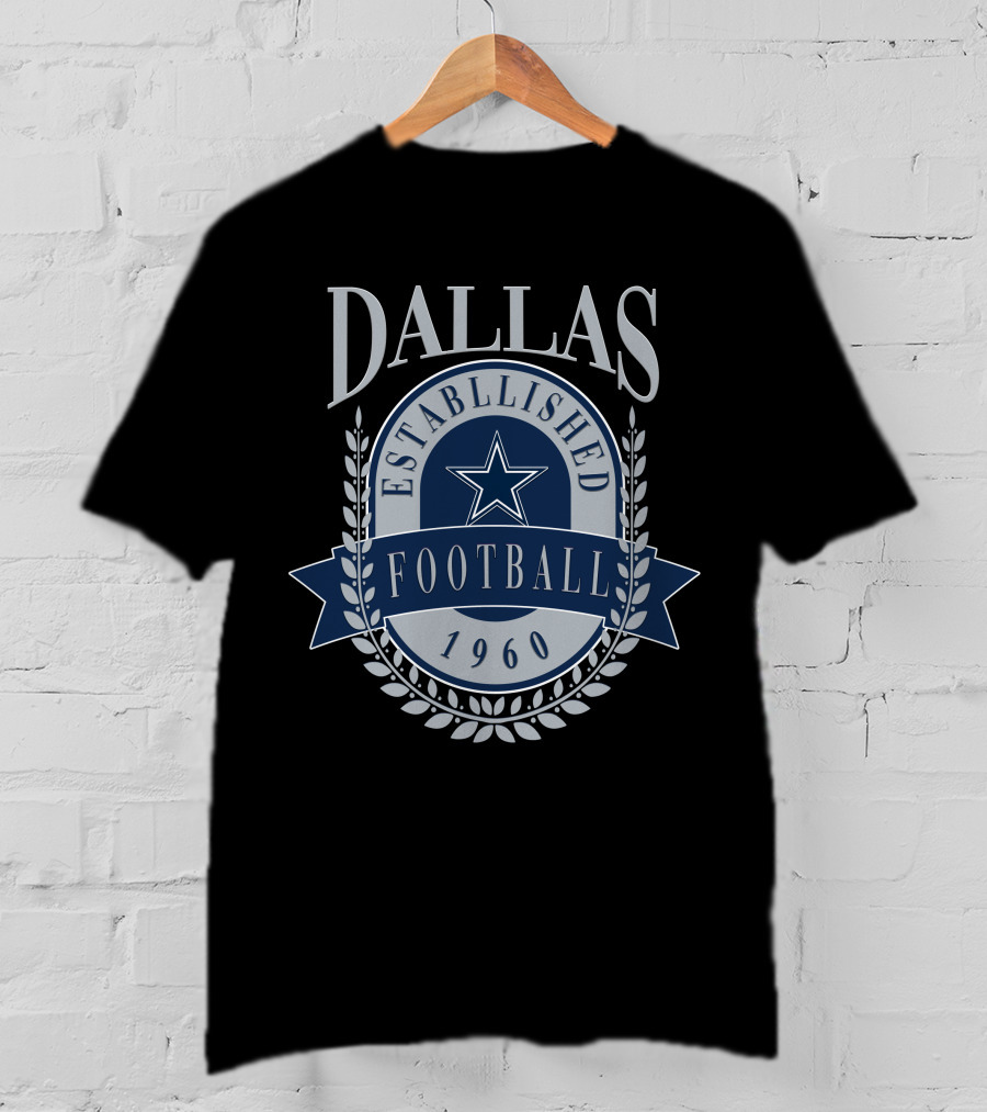 Dallas Cowboys Established 1960 Football Star T-Shirt