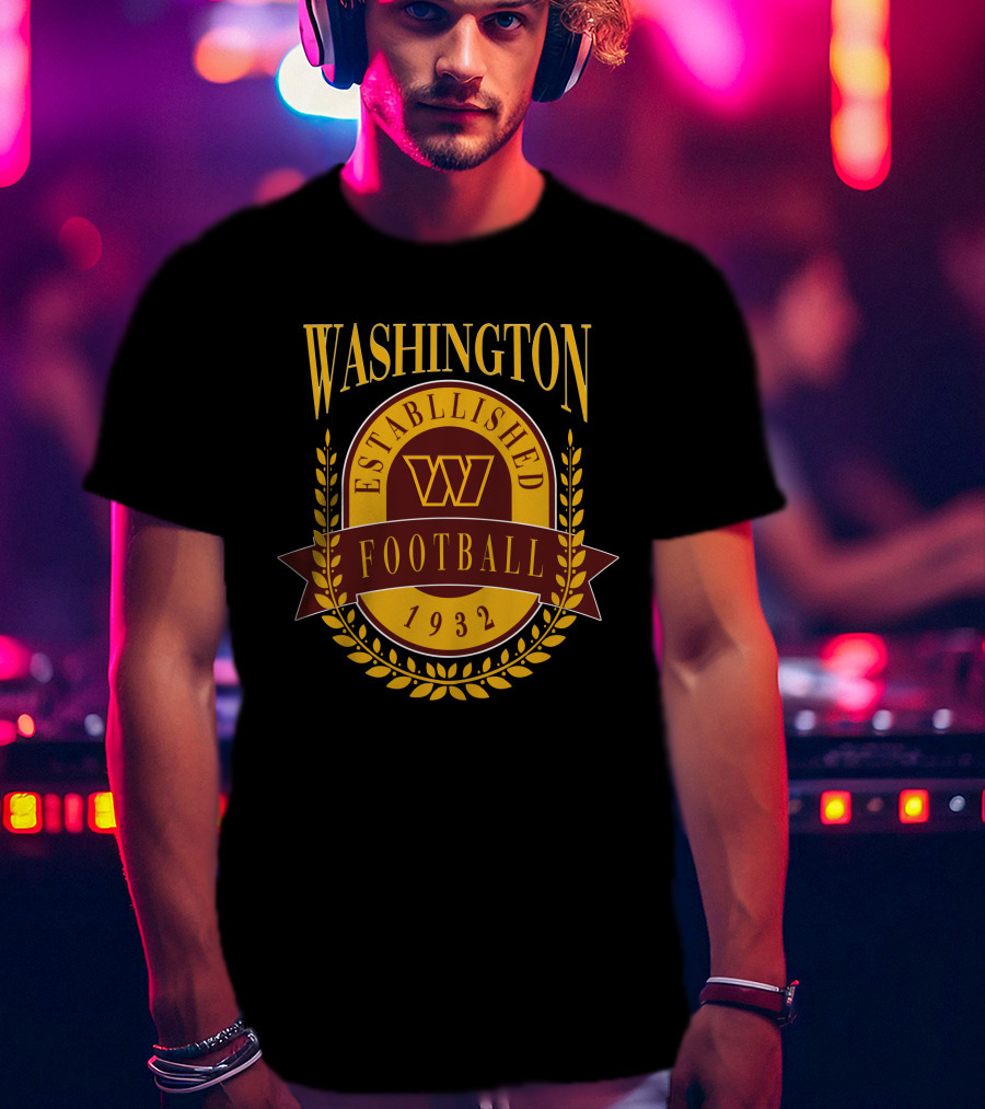 Washington Commanders Established 1932 Football T-Shirt