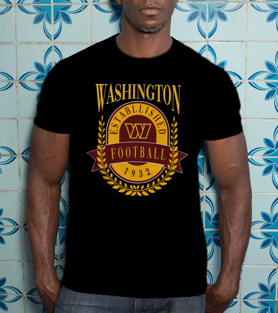 Washington Commanders Established 1932 Football T-Shirt