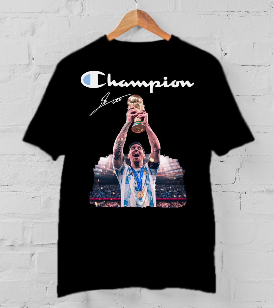 Champion Trophy Celebration Soccer Legend T-Shirt