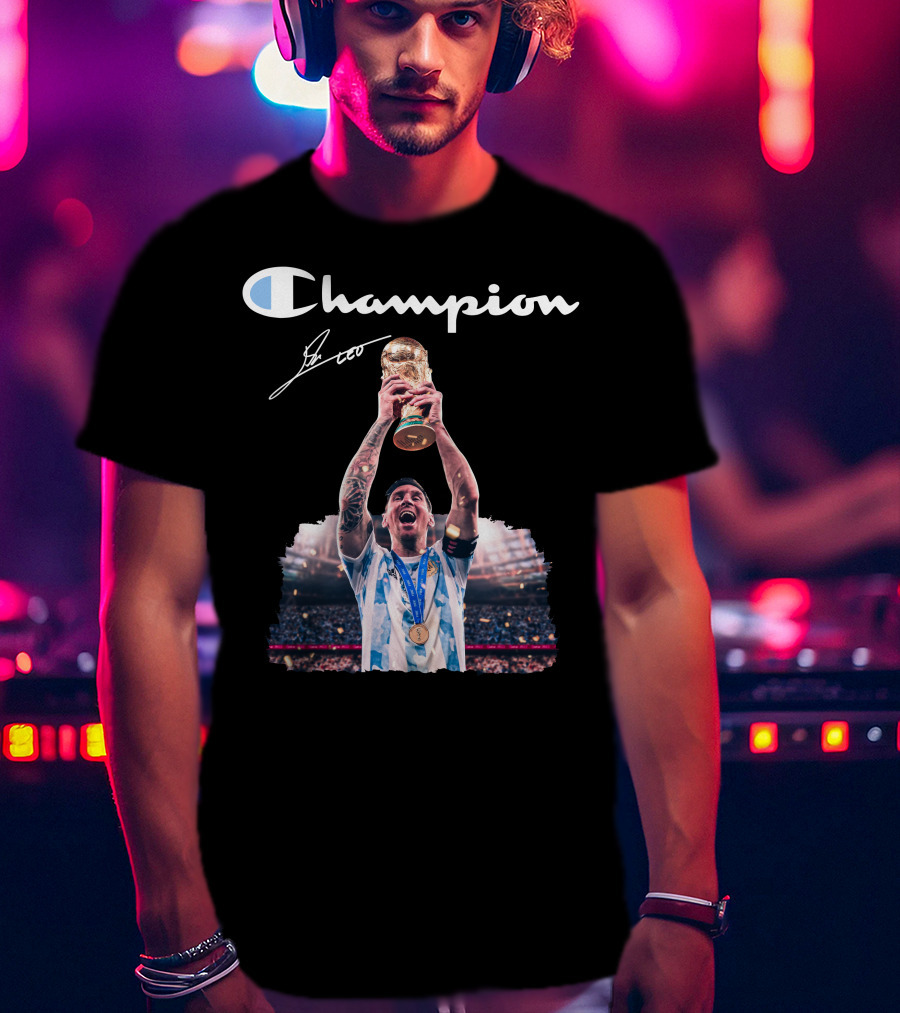 Champion Trophy Celebration Soccer Legend T-Shirt