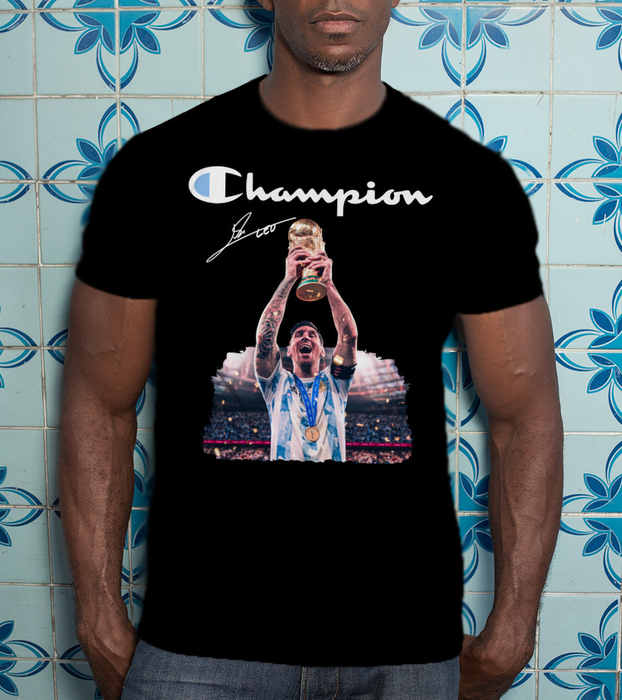 Champion Trophy Celebration Soccer Legend T-Shirt