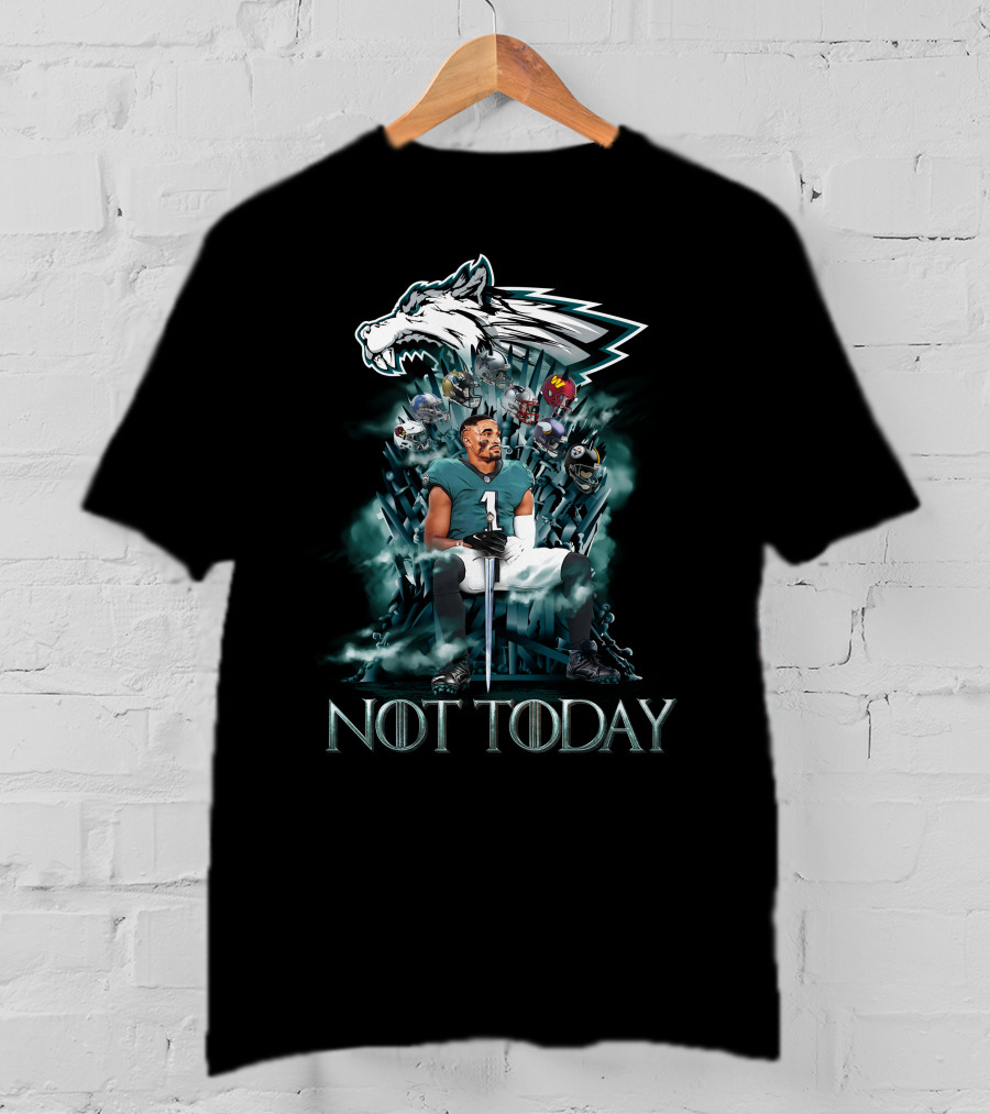 NOT TODAY PHI 33 Game Of Thrones Style Football Thrones T-Shirt