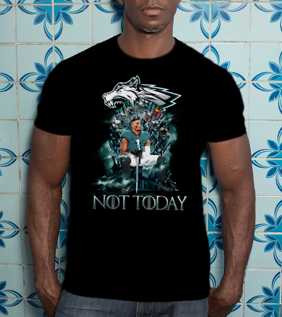 NOT TODAY PHI 33 Game Of Thrones Style Football Thrones T-Shirt