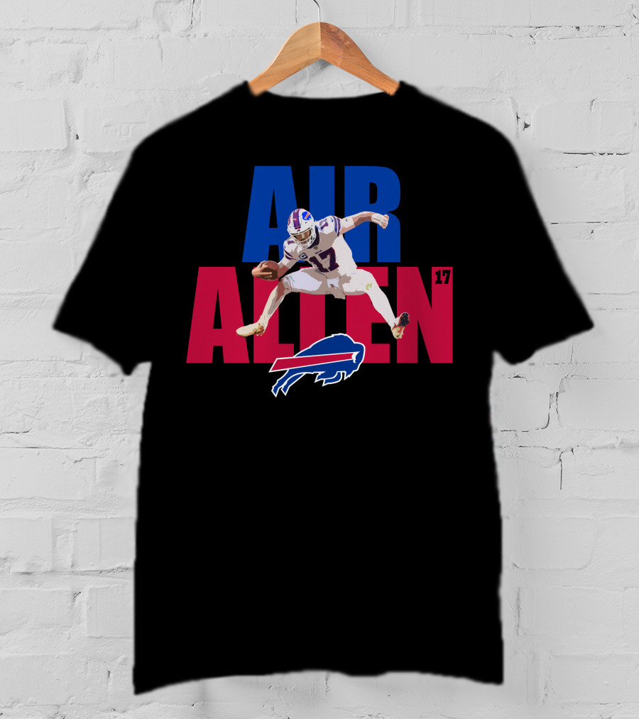 AIR ALLEN 17 Buffalo Bills Quarterback Football T-Shirt