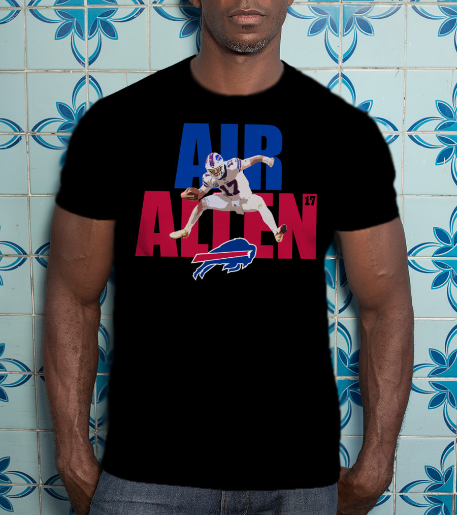 AIR ALLEN 17 Buffalo Bills Quarterback Football T-Shirt