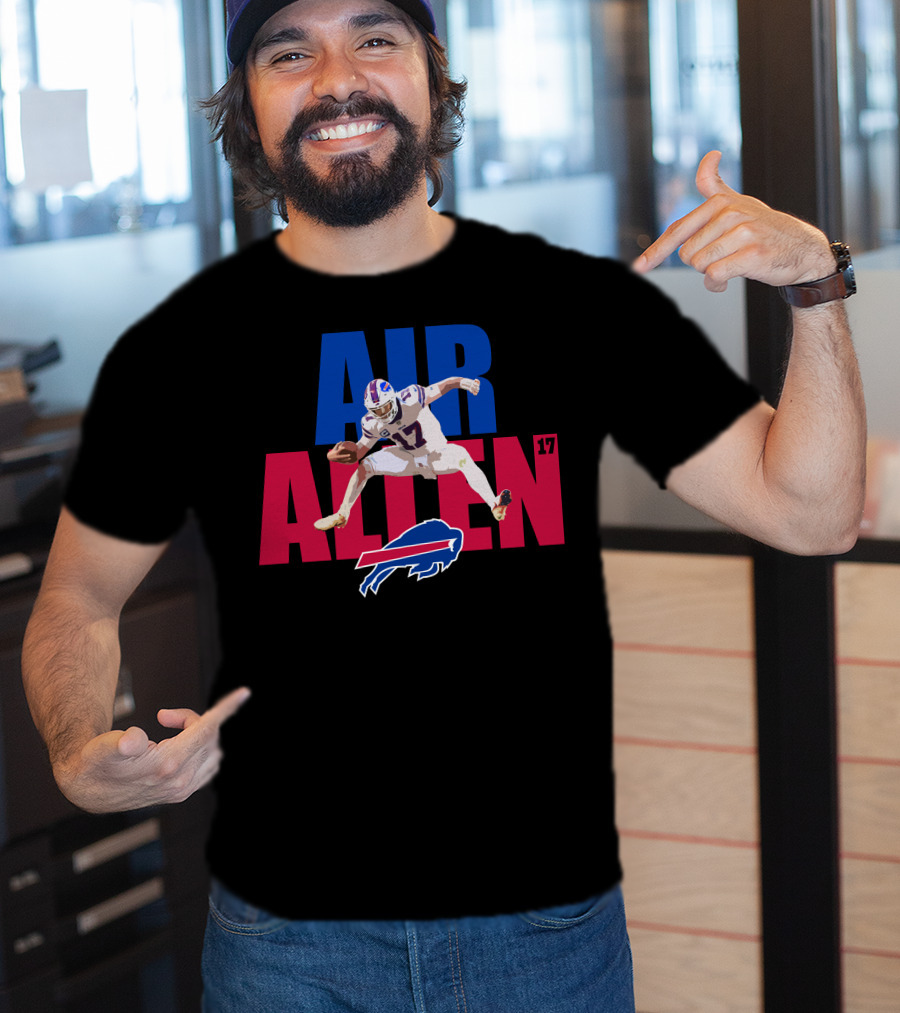 AIR ALLEN 17 Buffalo Bills Quarterback Football T-Shirt
