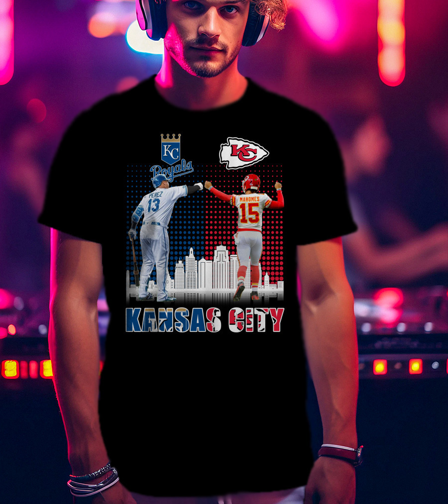 KANSAS CITY PEREZ ROYALS MAHOMES CHIEFS 18 T-Shirt