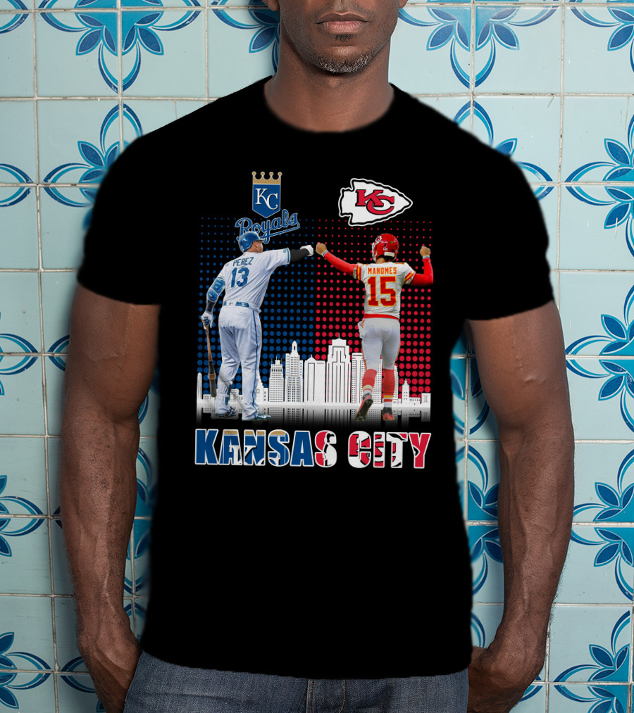 KANSAS CITY PEREZ ROYALS MAHOMES CHIEFS 18 T-Shirt