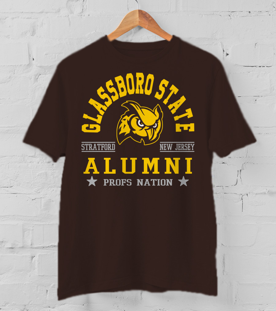 Glassboro State New Jersey Alumni Profs Nation Stratford Owl T-Shirt