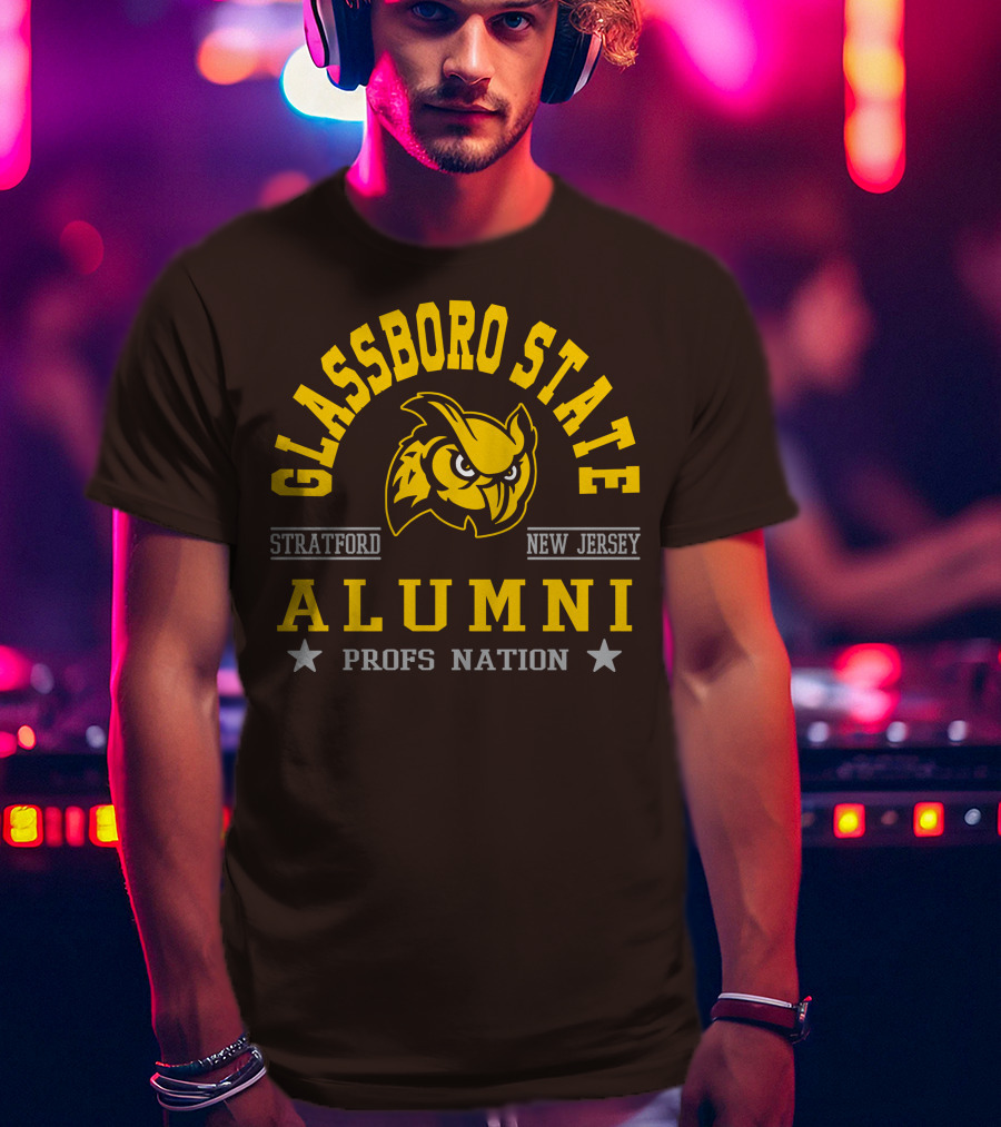 Glassboro State New Jersey Alumni Profs Nation Stratford Owl T-Shirt