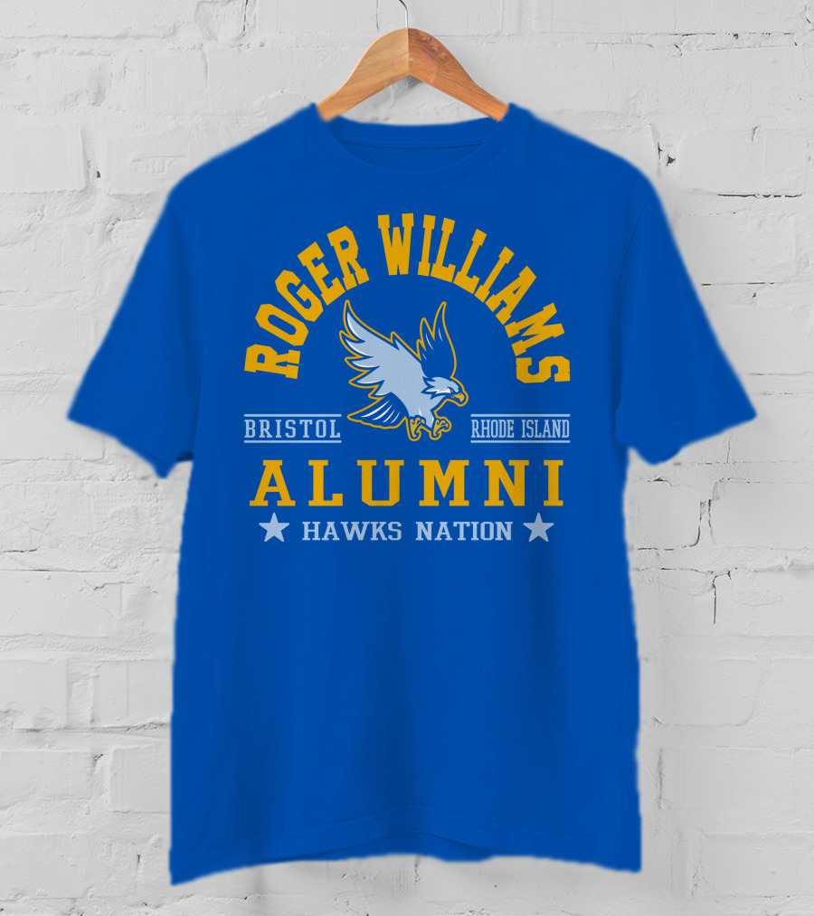 Roger Williams Alumni Hawks Nation Bristol Rhode Island T-Shirt