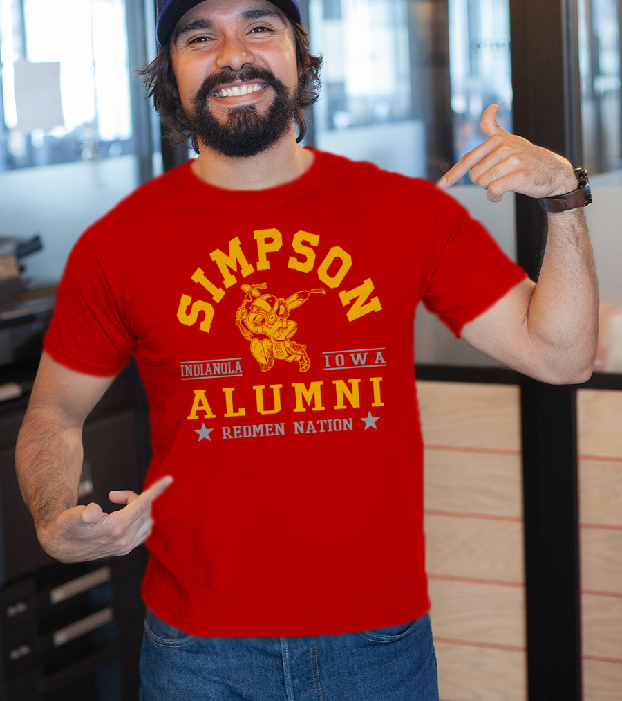 Simpson College Alumni Redmen Nation Indianola Iowa T-Shirt