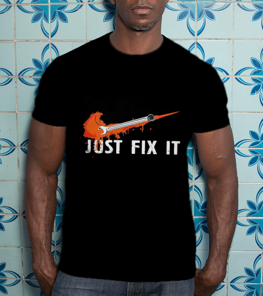 JUST FIX IT Wrench Splash T-Shirt