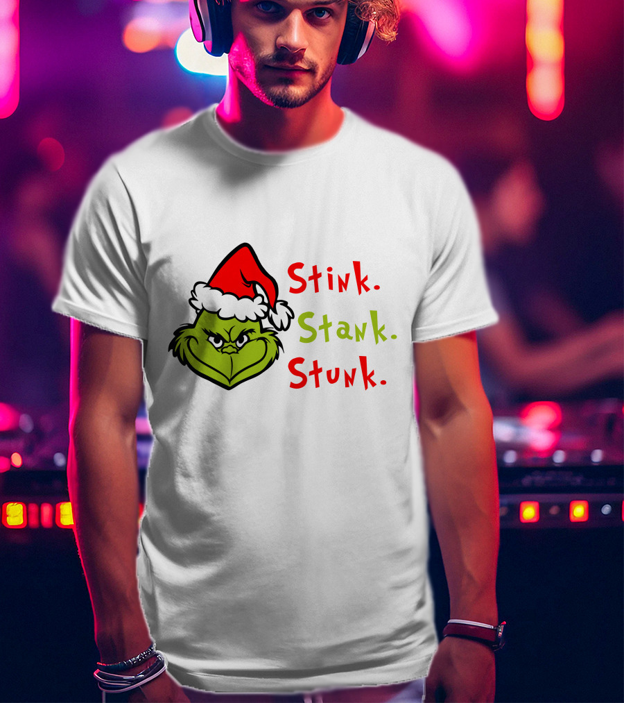 Stink Stank Stunk Xmas Party Grinch Christmas Movie T-Shirt