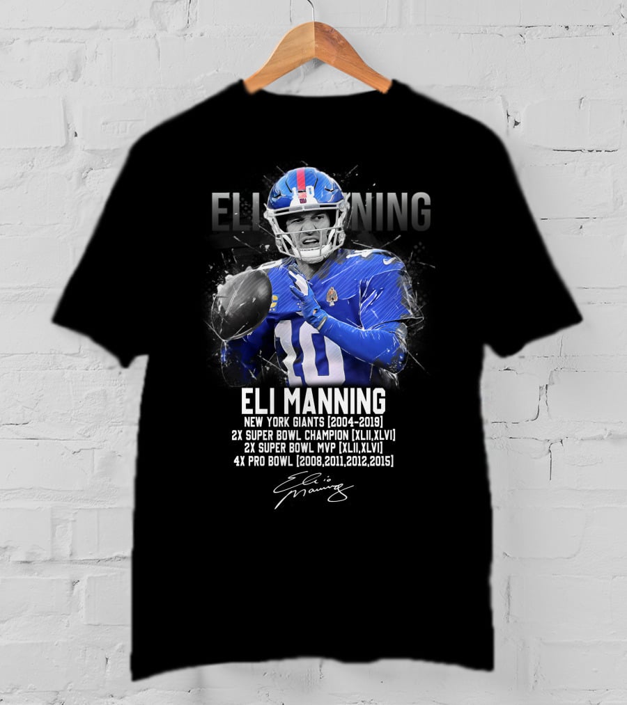 Eli Manning New York Giants Football Legend T-Shirt