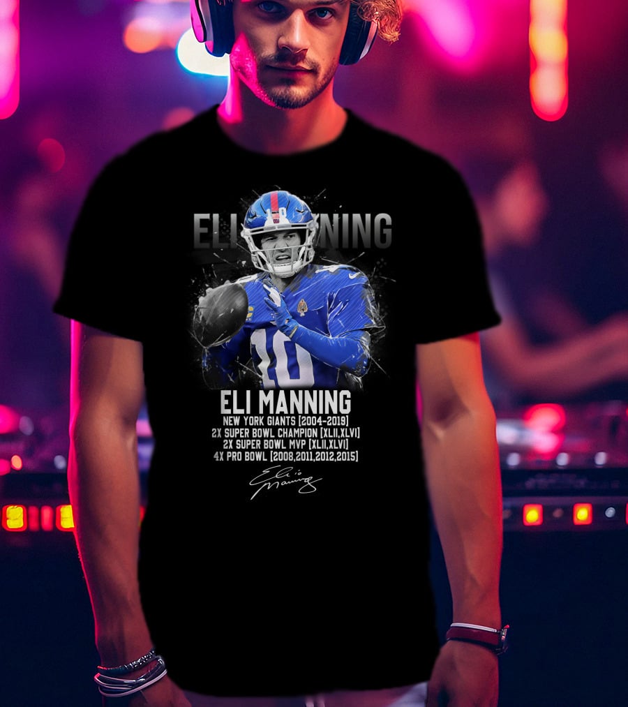 Eli Manning New York Giants Football Legend T-Shirt