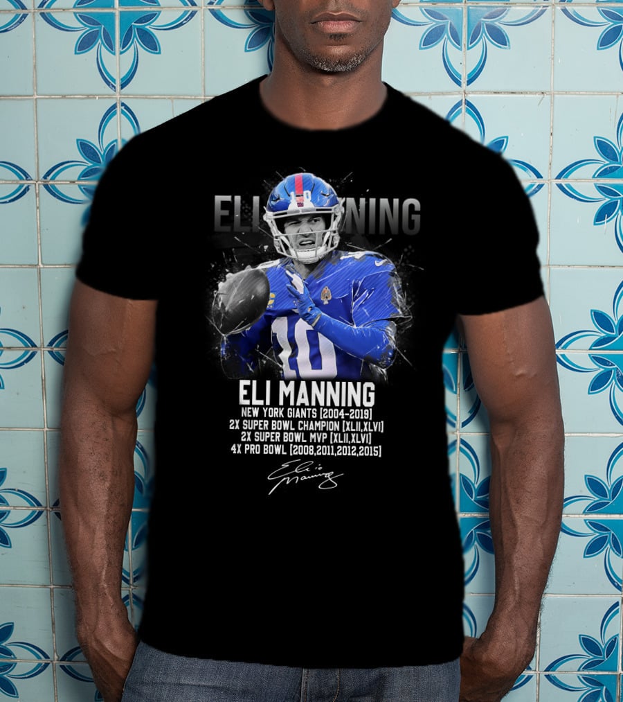 Eli Manning New York Giants Football Legend T-Shirt