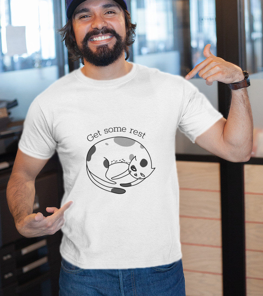 Get Some Rest Sleepy Cat T-Shirt