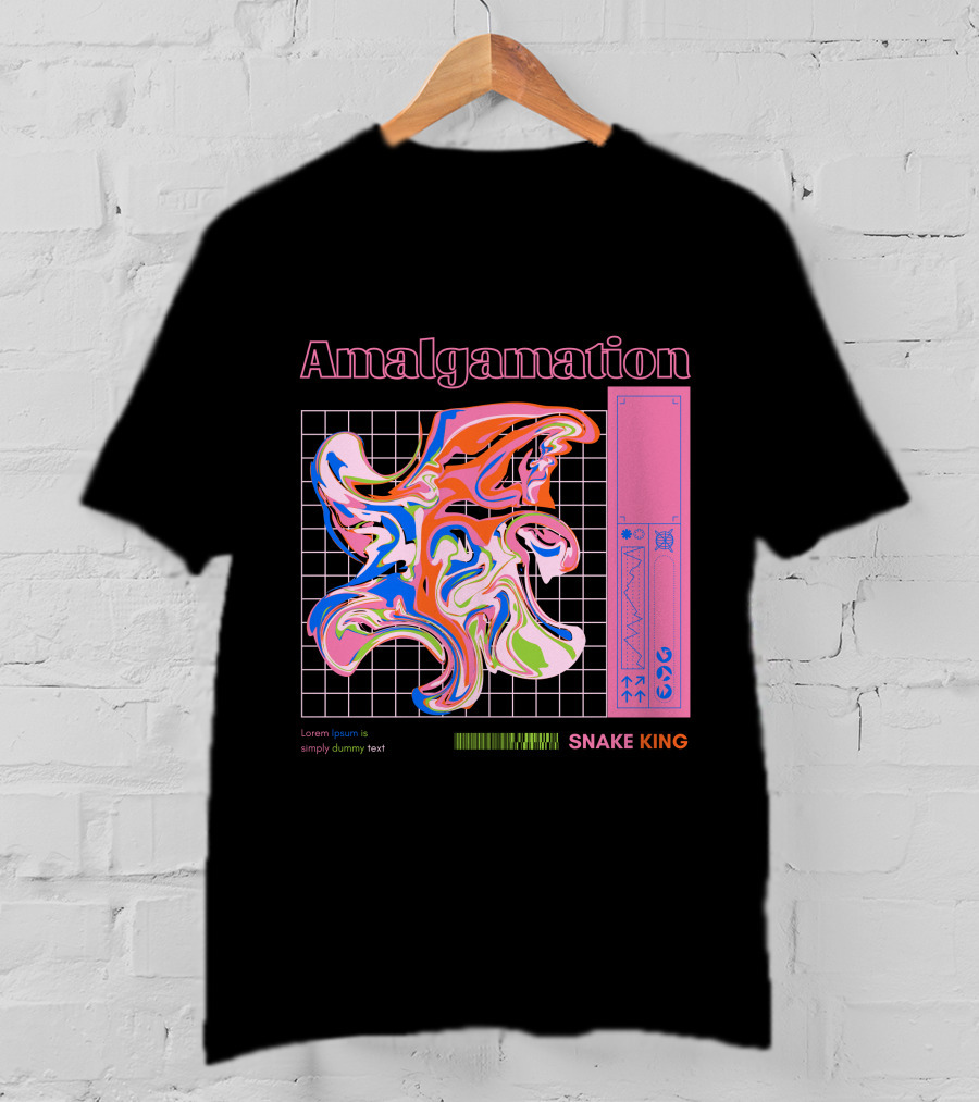 Amalgamation Snake King Distortion T-Shirt