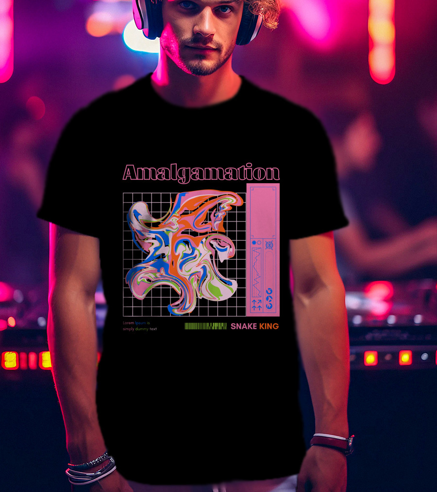 Amalgamation Snake King Distortion T-Shirt