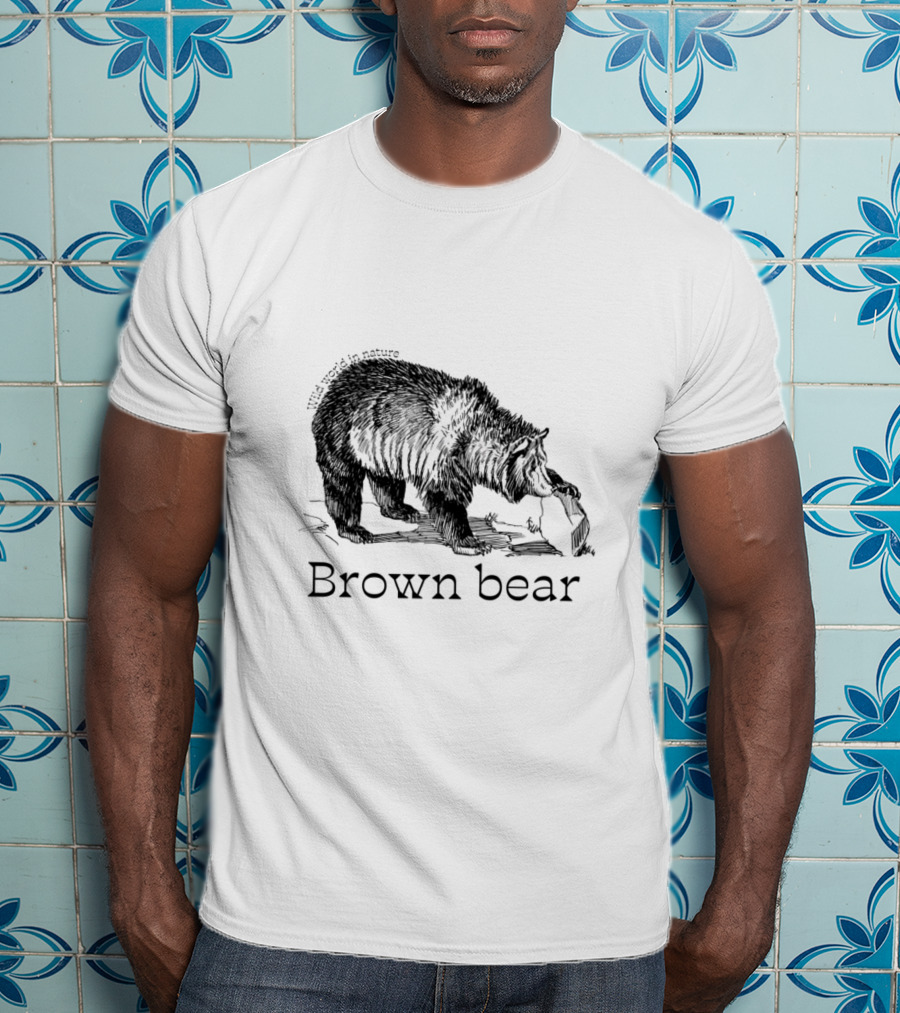 Wild World In Nature Brown Bear T-Shirt