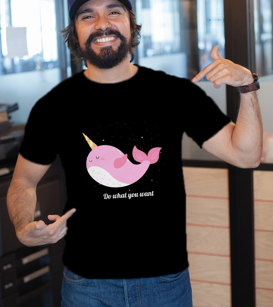 Do What You Want Narwhal Stars T-Shirt