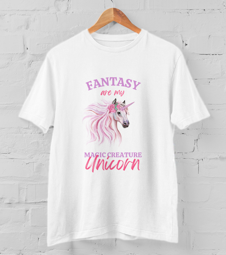 Fantasy Are My Magic Creature Unicorn T-Shirt