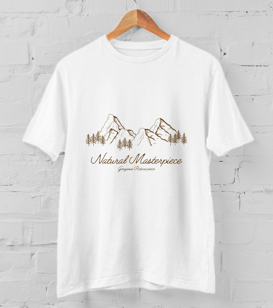 Natural Masterpiece Gorgeous Picture Perfect Mountains Trees T-Shirt
