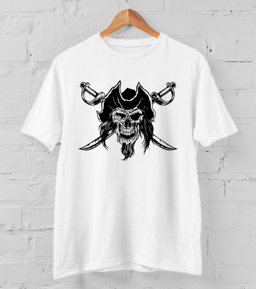 Pirate Skull With Crossed Swords T-Shirt
