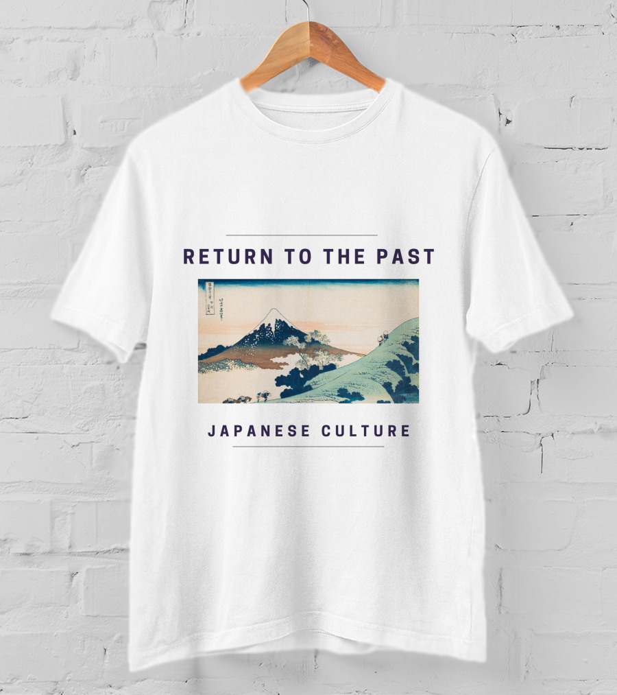Return To The Past Japanese Culture Mount Fuji Ukiyo-E T-Shirt