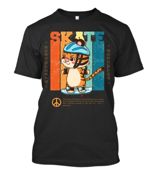 SKATE Everywhere Anywhere Tiger T-Shirt