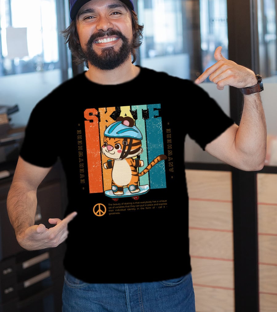 SKATE Everywhere Anywhere Tiger T-Shirt