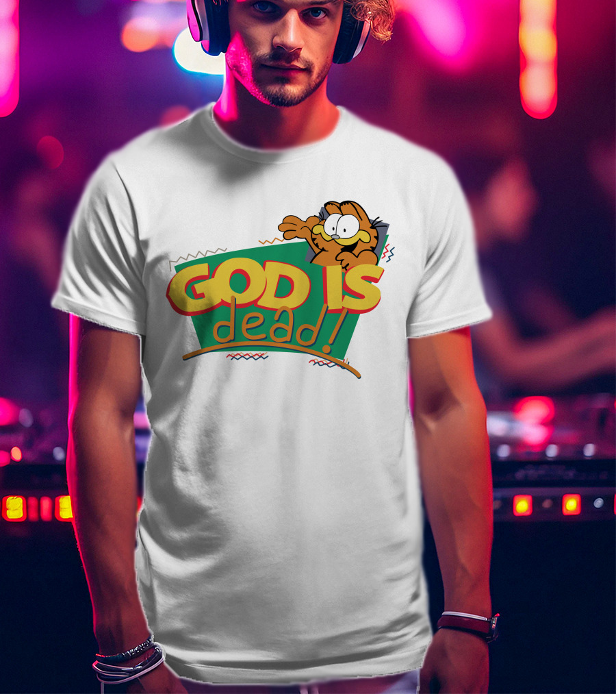 God Is Dead Garfield T-Shirt
